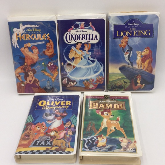 5 Walt Disney Masterpiece Collection VHS Movies Cartoons - Picture 3 of 8